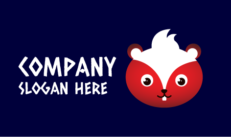 Logo D'écureuil Aux Cheveux Blancs