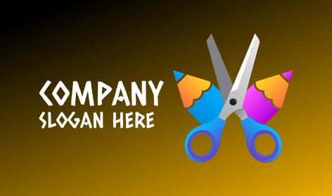 Logo Alat Tulis Gunting Biru