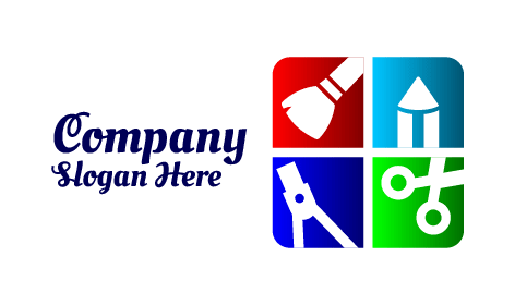 Logo Alat Tulis Ubin Warna-warni