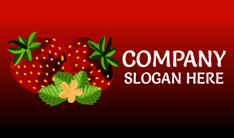 Logotipo De La Deliciosa Fresa