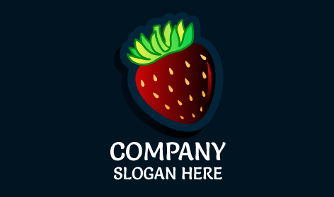 Logotipo De La Fresa Rellenita