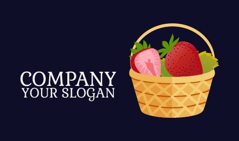 Logo Kulit Stroberi Merah