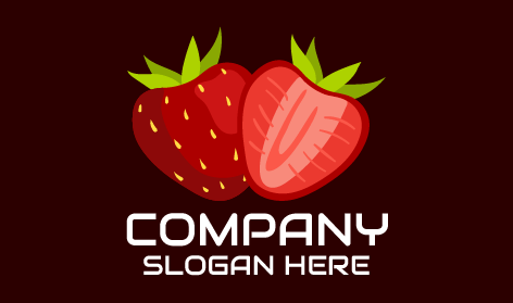 Logo Stroberi Hasil Berkelanjutan