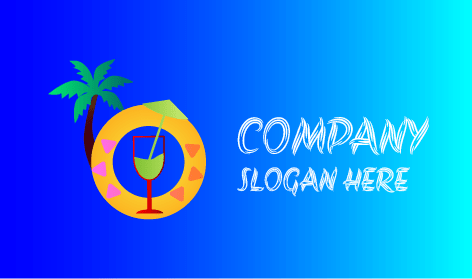 Avocado Juice Summer Logo