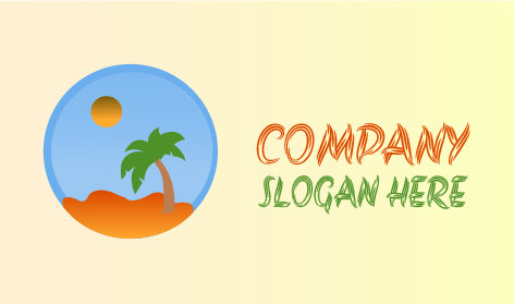 Beautiful Summer Sunset Logo