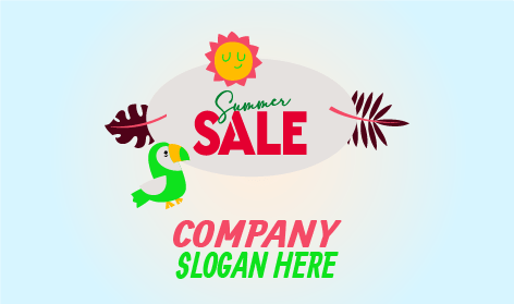 Creative Summer Sale Logo