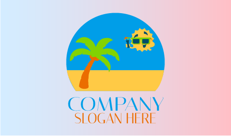 Logotipo De Sol De Verano De Moda