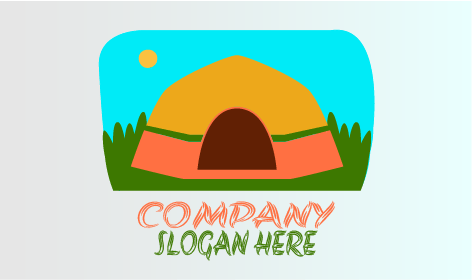 Green Campsite Summer Logo