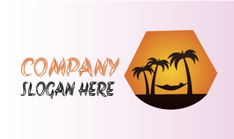 Silueta De Hamaca Logotipo De Verano