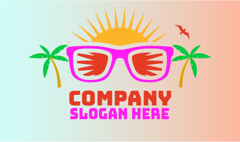 Pembe Çerçeve Yazlık Gözlük Logosu