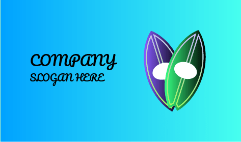 Stylish Leafy Summer Logo