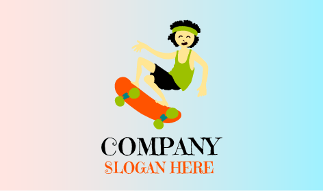 Summer Skating Activity Logo