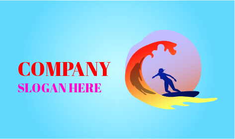 Logo D'Été De Surf