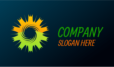 Logotipo Abstrato Colorido Do Sol