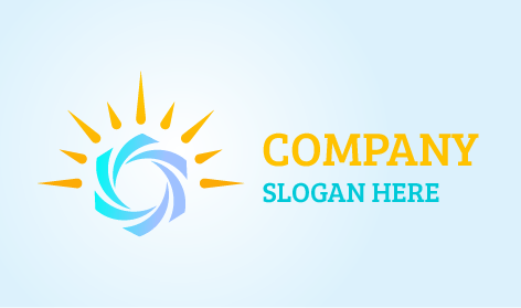 Logotipo Do Sol Dos Raios De Bala