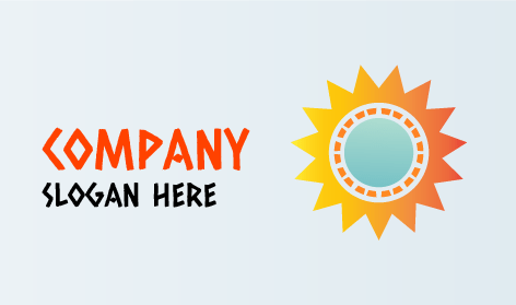 Flowery Design Sun Logo