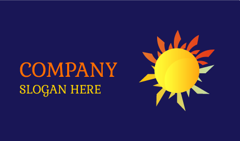 Logotipo De Sol Intenso E Brilhante