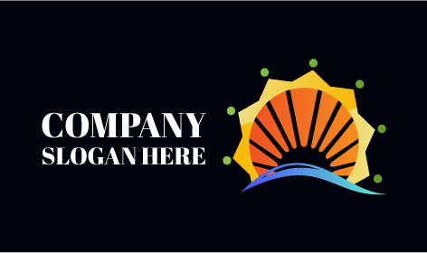 Orange Sun Rays Logo