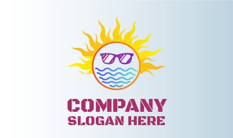 Occhiali Viola Logo Sole