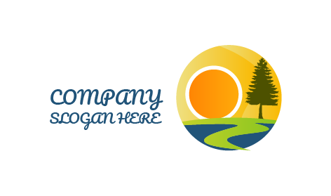 Soothing Scene Sun Logo