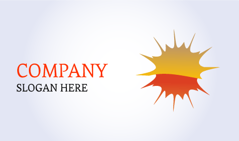 Fleckiges Sonnen Logo