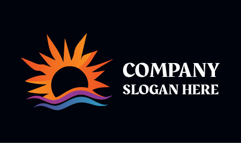 Logo De Fuertes Rayos De Sol