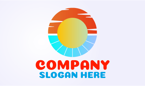 Logotipo Do Sol No Céu