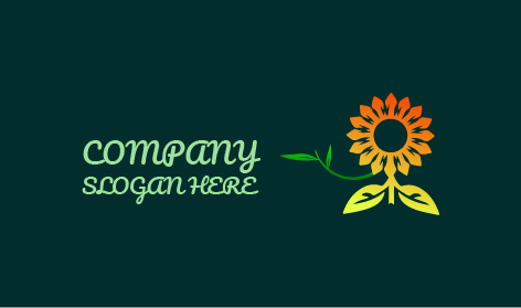 Logo Girasole Arancione Brillante