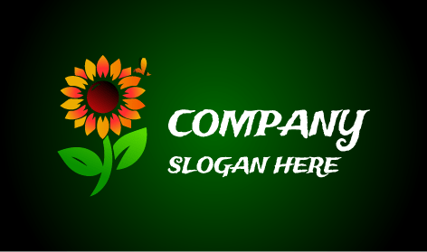 Logo Girasole Petali Colorati