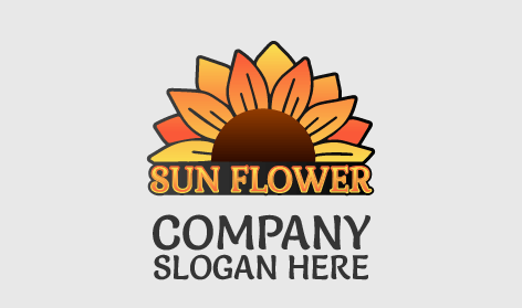 Gradient Petal Ayçiçeği Logosu