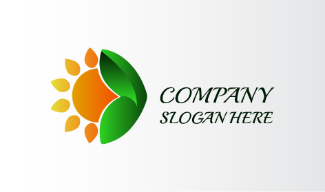 Half Orange Sunflower Logo