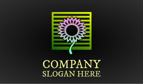 Logotipo De Girasol Morado Claro