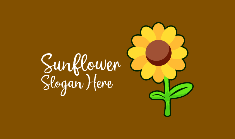 Minimalist Sarı Ayçiçeği Logosu