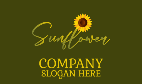 Huzurlu Ayçiçeği Harf İşareti Logosu