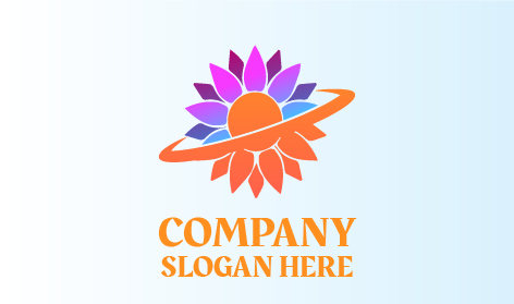 Vibrant Tone Sunflower Logo