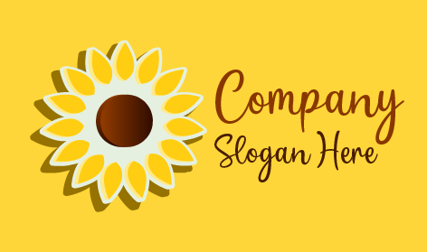 Görsel Olarak Çekici Ayçiçeği Logosu