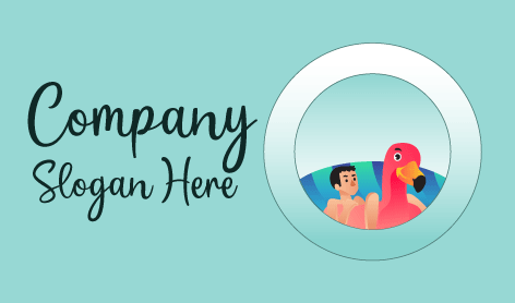 Playful Swimming Logo