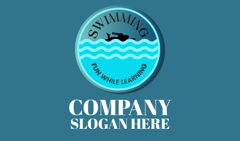 Premium Swimming Sports Logo