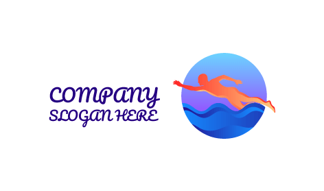 Swimming Pool Party Logo
