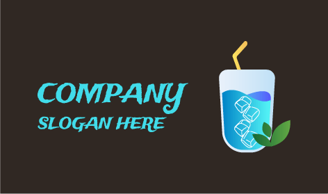 Design De Logotipo De Chá Gelado Fresco