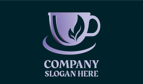 Logotipo De Chá De Folhas De Lavanda