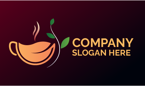 Logotipo De Chá De Pêssego Quente