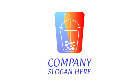 Orange Bubble Tea Sipper Logo