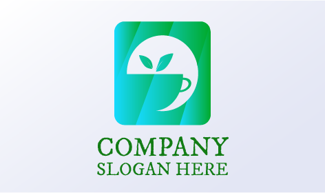 Logotipo Do Chá Do Círculo Branco