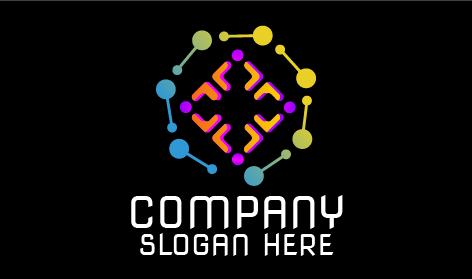 Logotipo De Tecnologia Caleidoscópio Brilhante