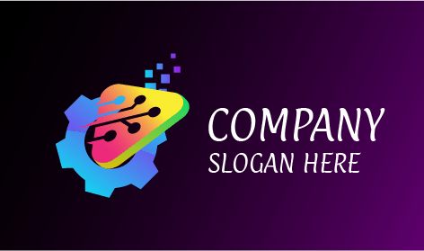 Logótipo De Tecnologia Cibernética Digital