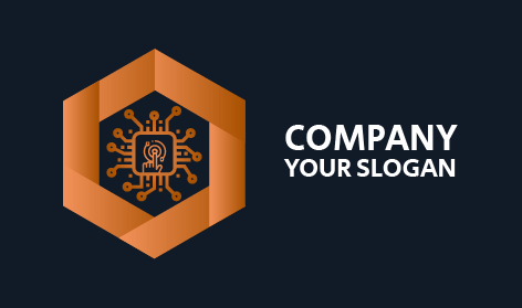 Logótipo Da Tecnologia De Processamento De Impressões Digitais