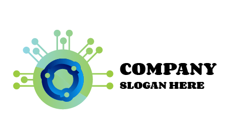 Logótipo De Tecnologia De Circuito Futurista