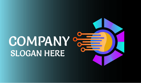 Logo Pola Teknologi Futuristik