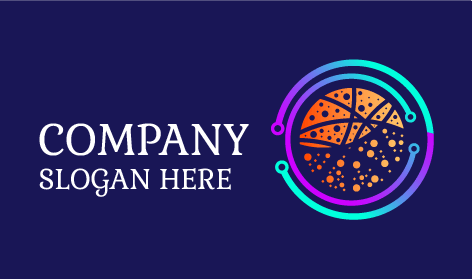 Logotipo De Tecnologia De Fragmentos Laranja